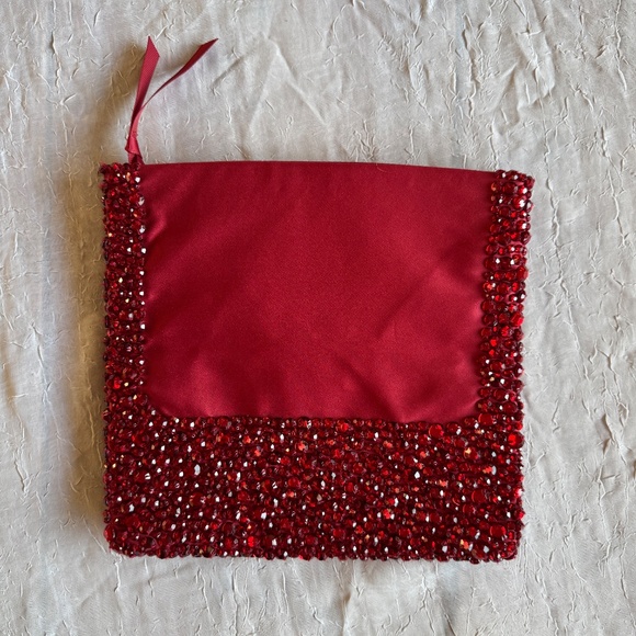 Banana Republic Ruby Red Jewel Clutch - Picture 3 of 10